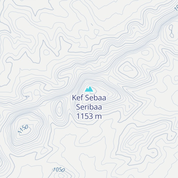 Map of Kef Sebaa Seribaa