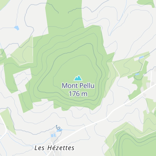 Map of Mont Pellu