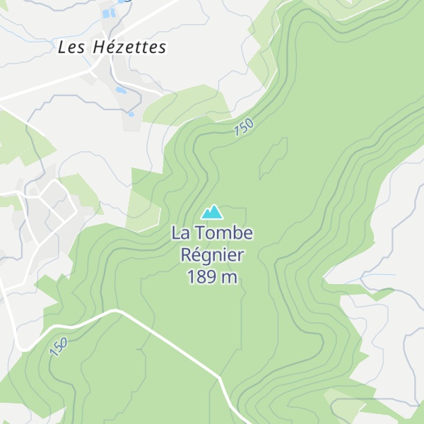 Map of La Tombe Régnier