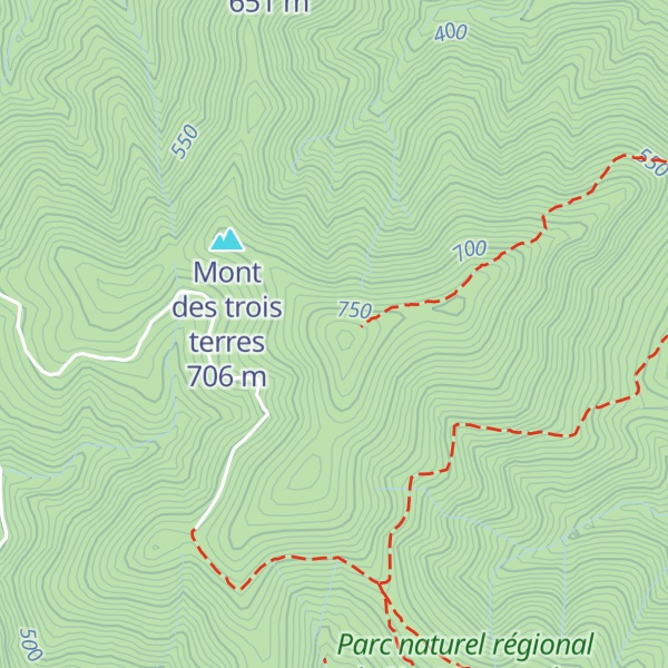 Map of Mont Méguillou