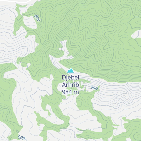 Map of Djebel Arhrib