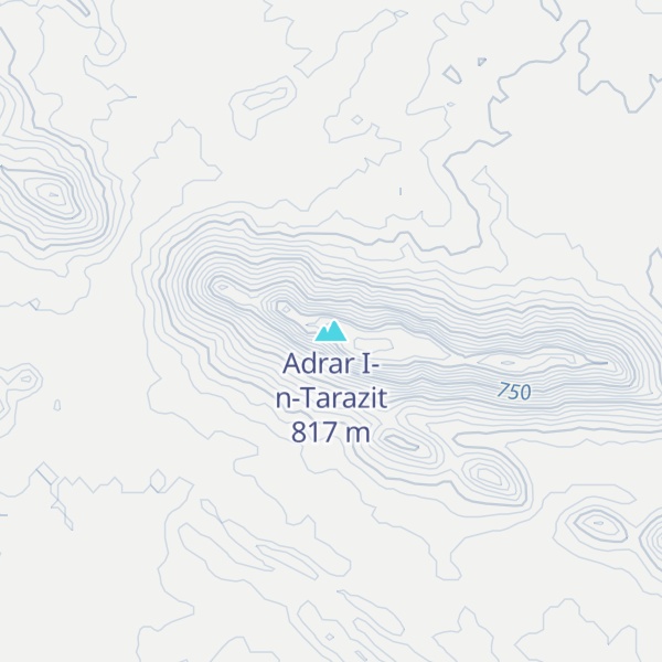 Map of Adrar I-n-Tarazit