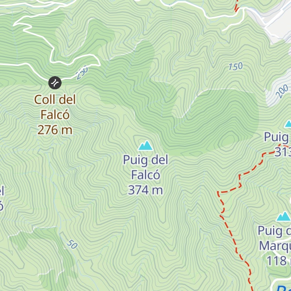 Map of Puig del Falcó