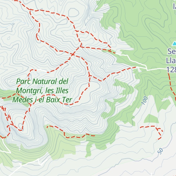 Map of Montplà (Montgrí)