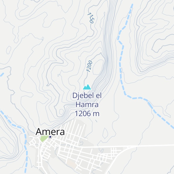 Map of Djebel el Hamra