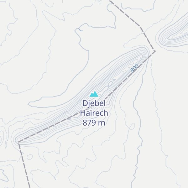 Map of Djebel Haïrech
