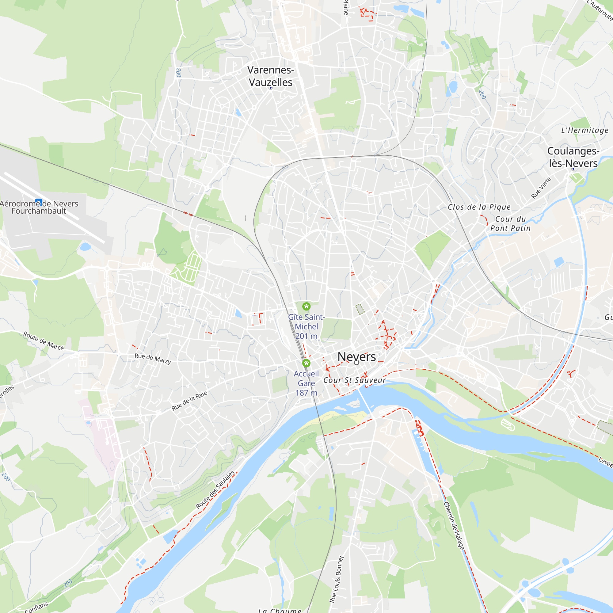 Gîte Saint-Michel map