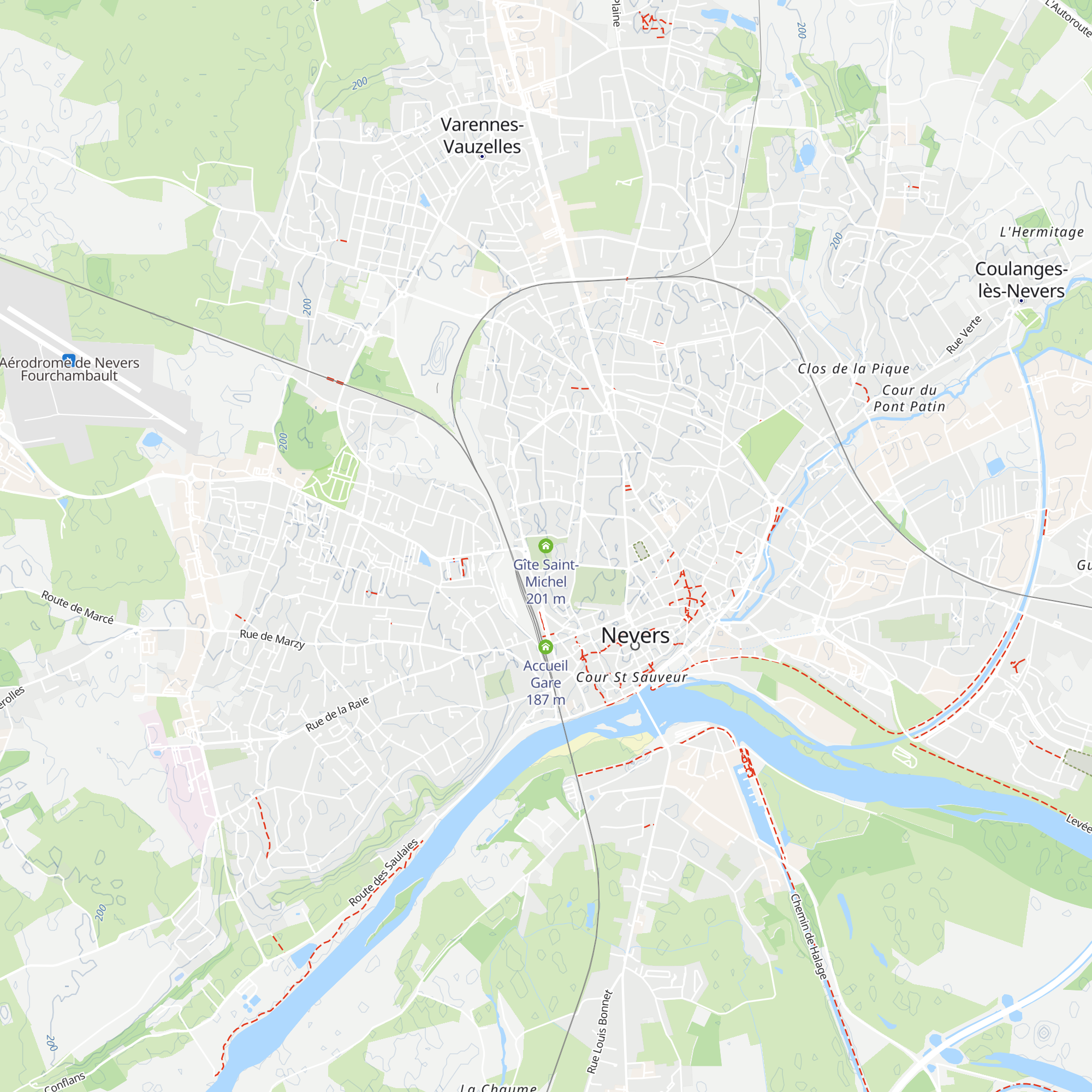 Gîte Saint-Michel map