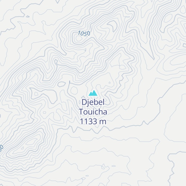 Map of Djebel Touicha