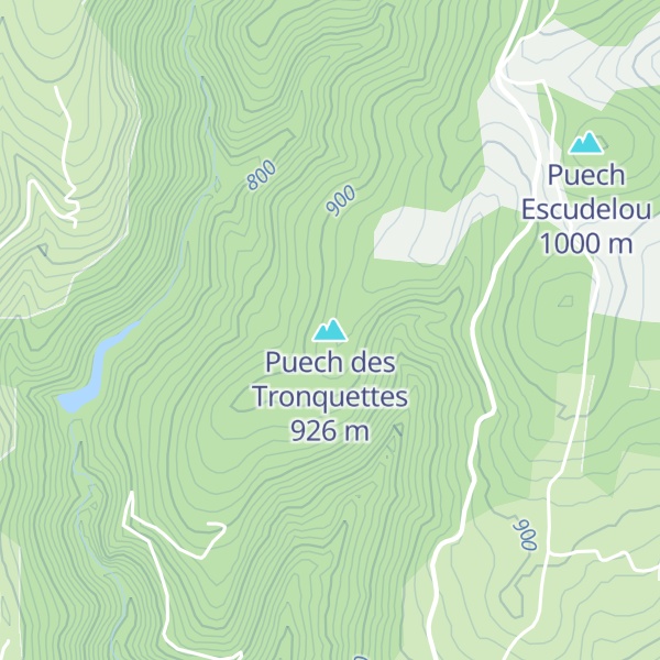 Map of Puech des Tronquettes