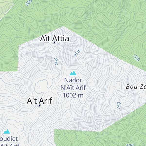 Map of Nador N'Aït Arif