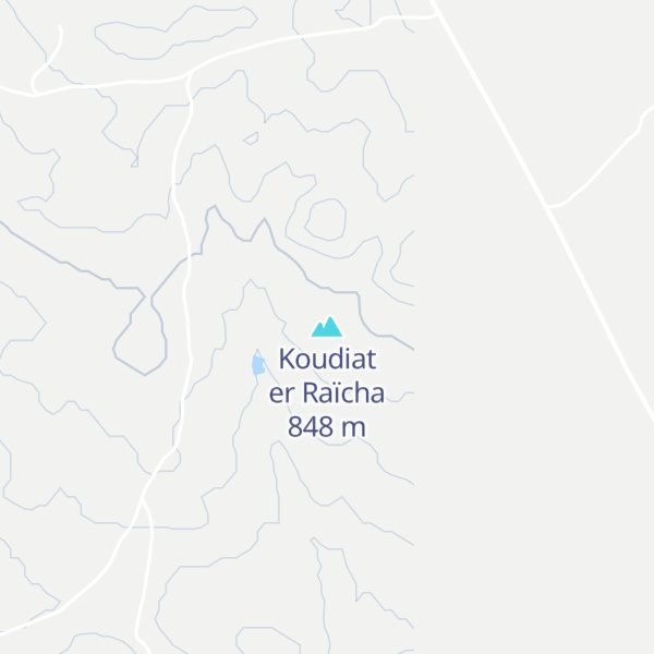 Map of Koudiat er Raïcha