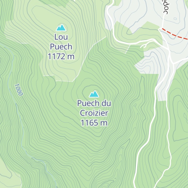 Map of Puech du Croizier