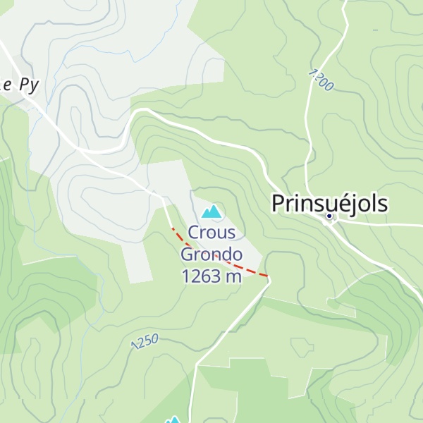 Map of Crous Grondo