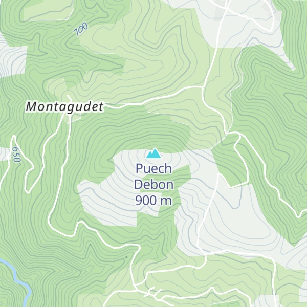 Map of Puech Debon