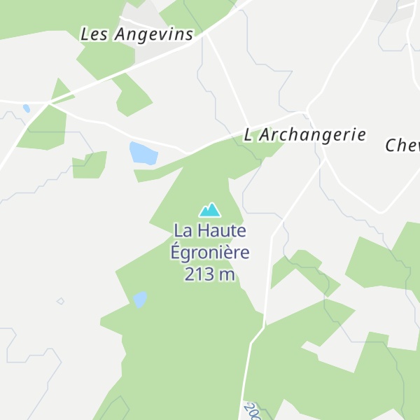 Map of La Haute Égronière