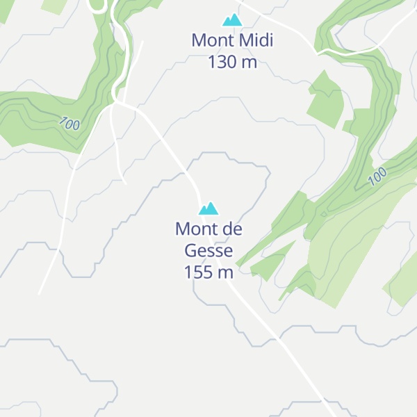 Map of Mont de Gesse