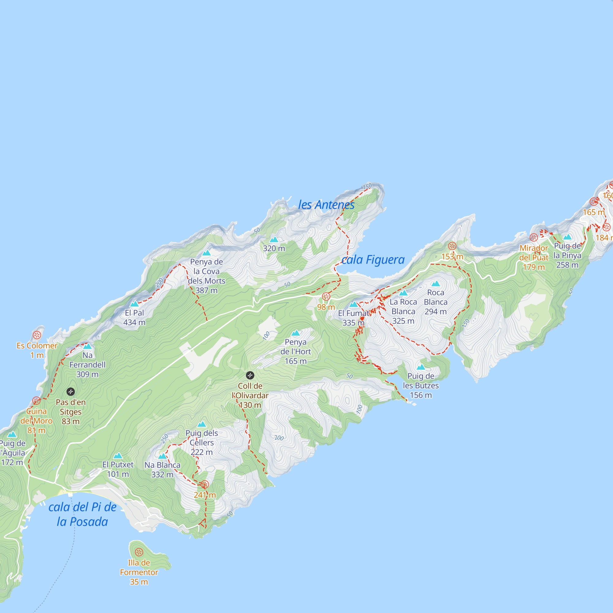 Santa Maria de Formentor map
