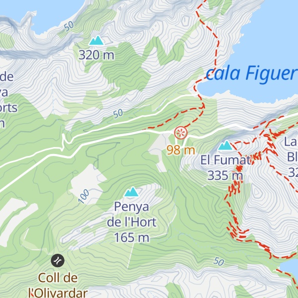 Map of Santa Maria de Formentor