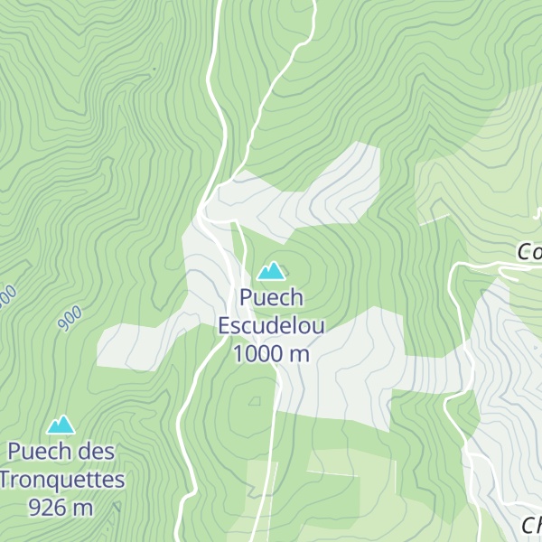Map of Puech Escudelou