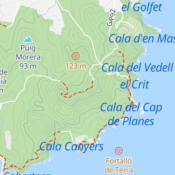Map of Puig de Terme