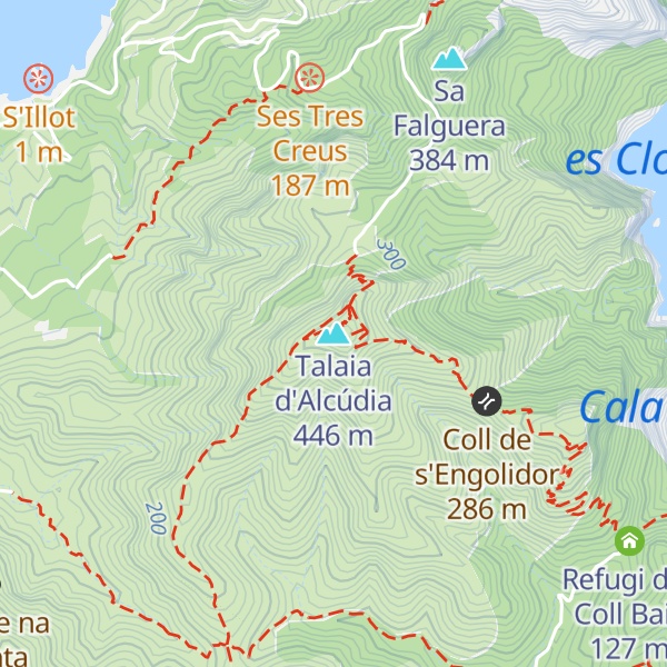 Map of Talaia d'Alcúdia