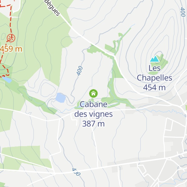 Map of Cabane des vignes