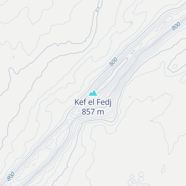 Map of Kef el Fedj
