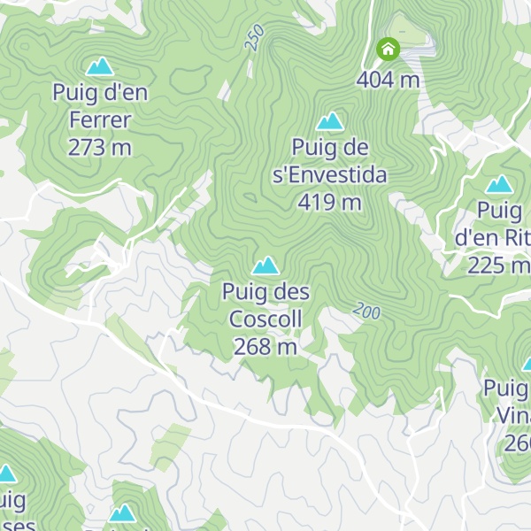Map of Puig des Coscoll