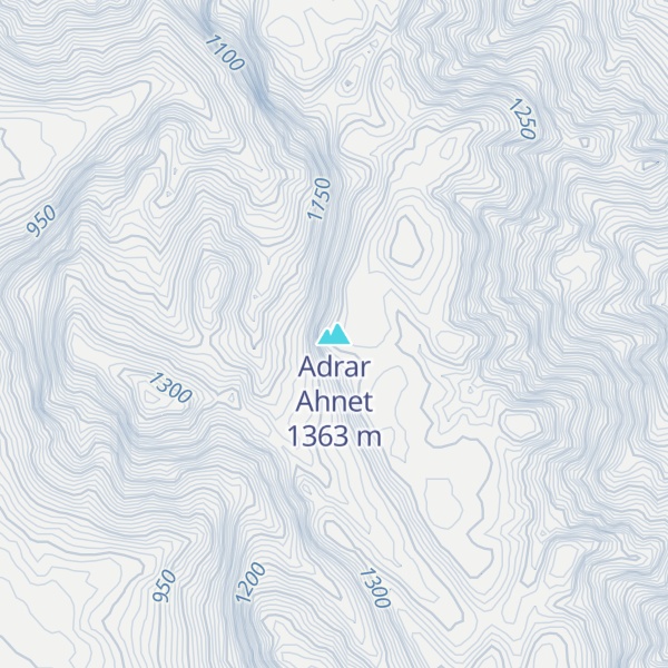 Map of Adrar Ahnet