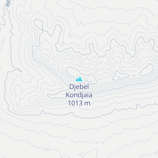 Map of Djebel Kondjaïa