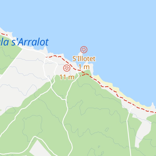 Map of Refugi de Son Real