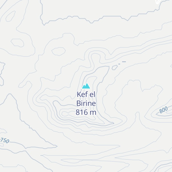 Map of Kef el Birine