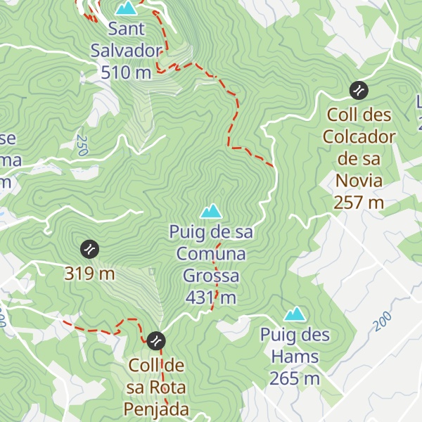 Map of Puig de sa Comuna Grossa