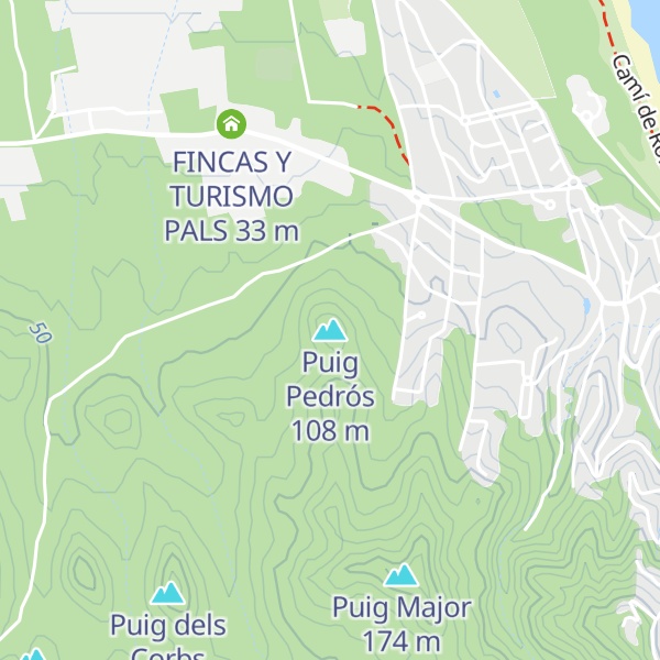 Map of Puig Pedrós