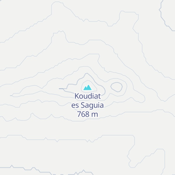 Map of Koudiat es Saguia