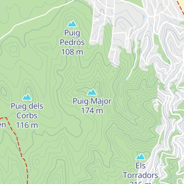 Map of Puig Major
