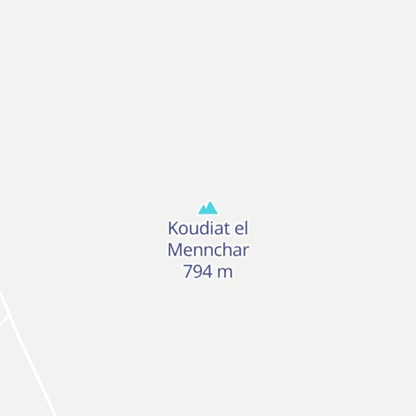 Map of Koudiat el Mennchar