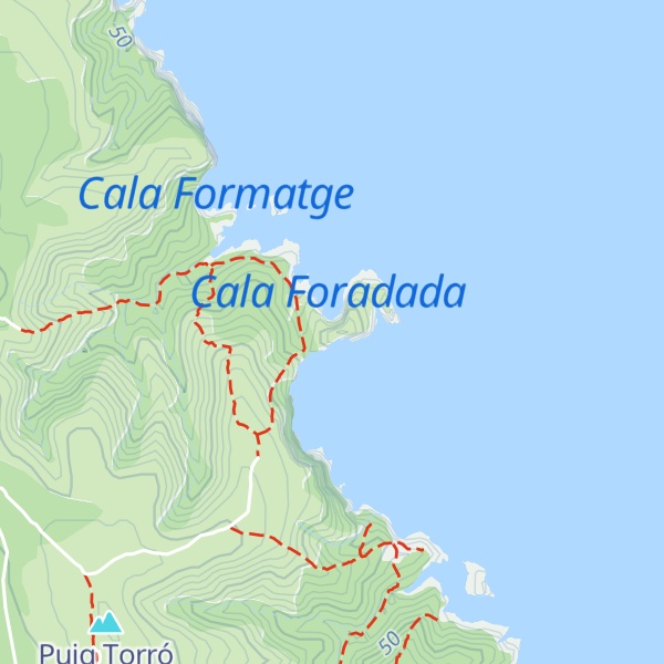 Map of Cap Castell