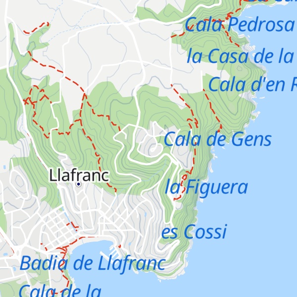 Map of Puig de les Pasteres