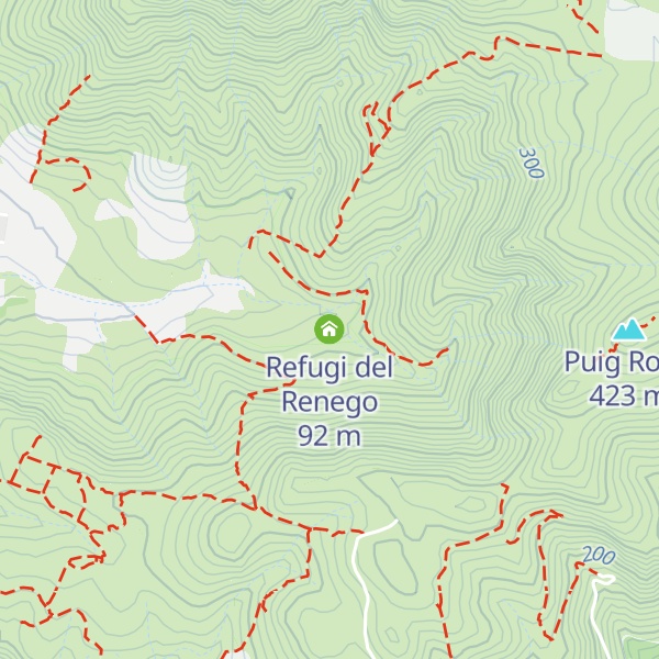 Map of Refugi del Renego