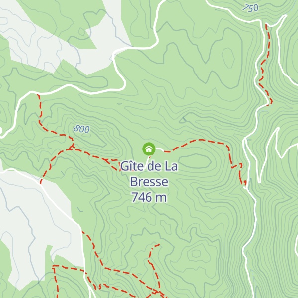 Map of Gîte de La Bresse