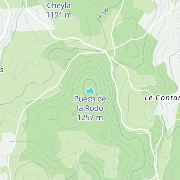 Map of Puech de la Rodo