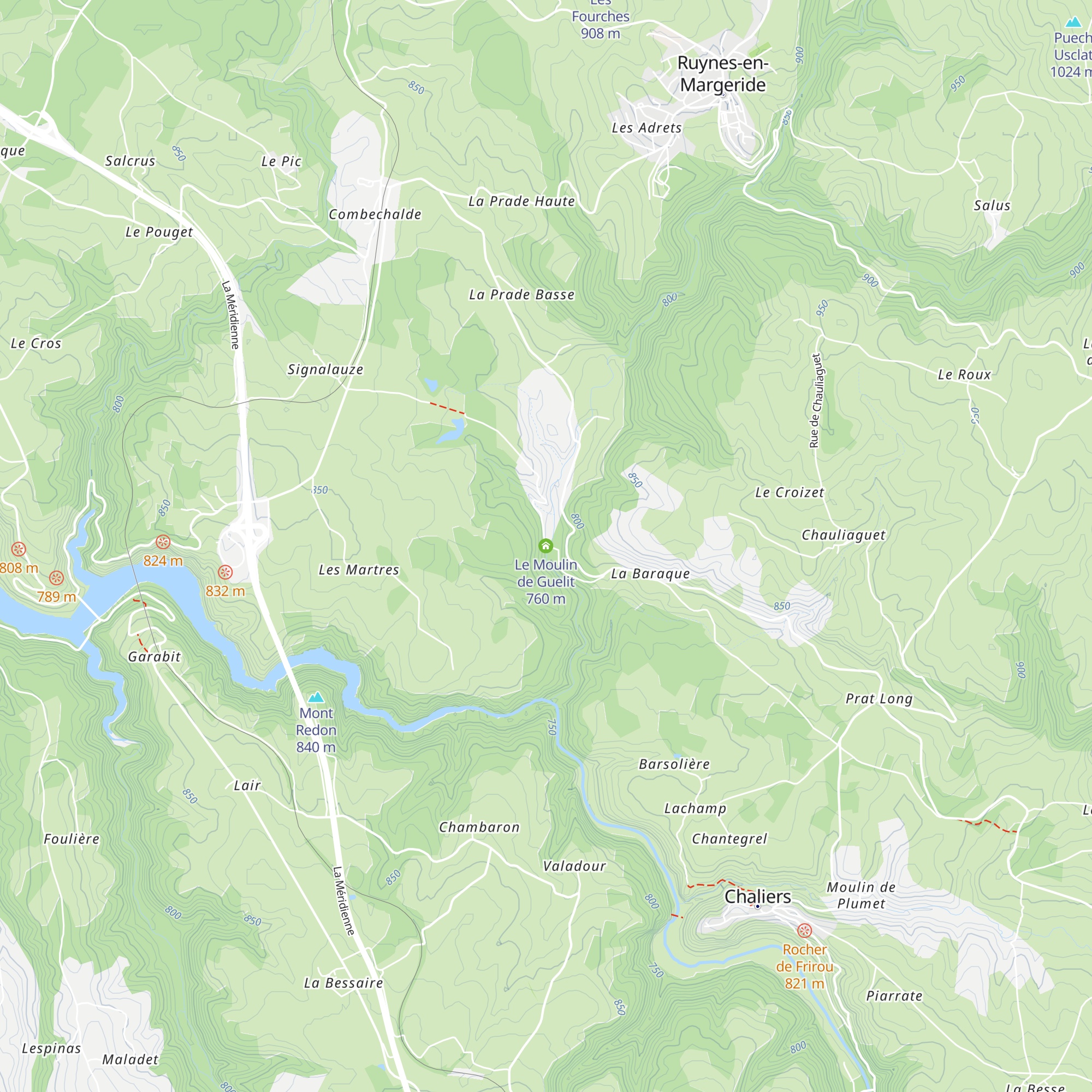 Le Moulin de Guelit map