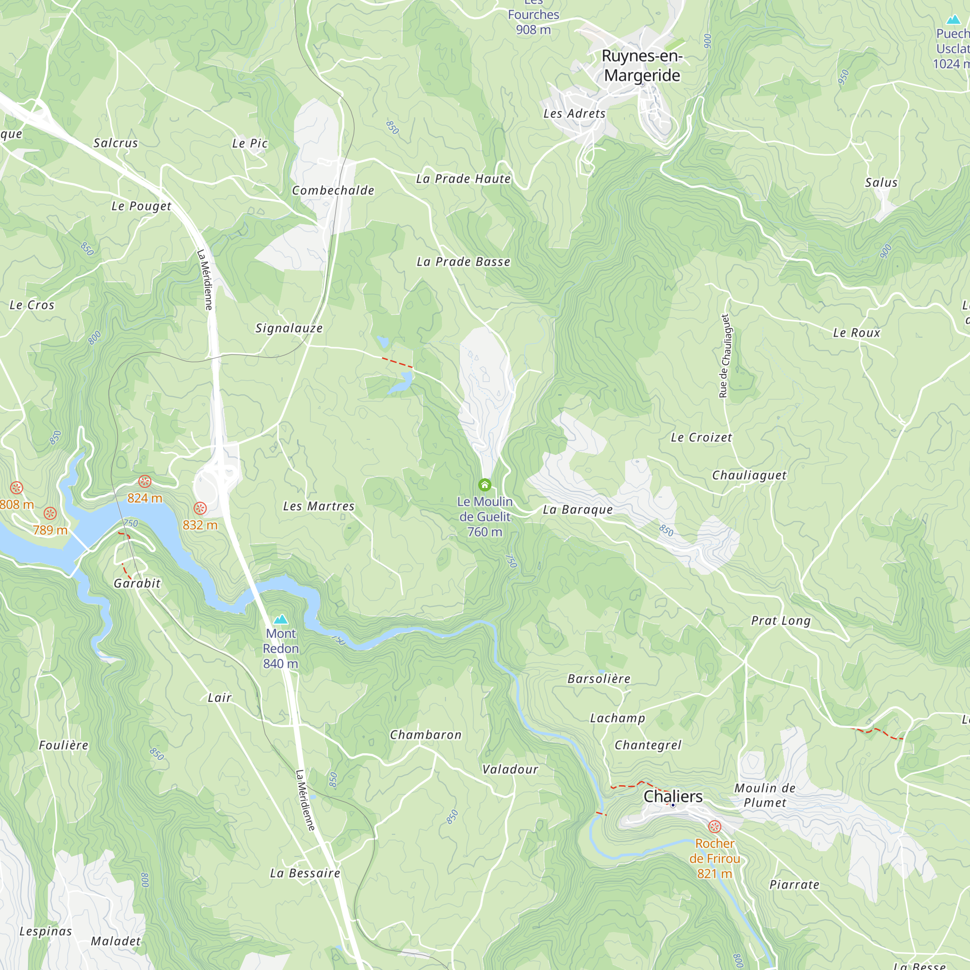 Le Moulin de Guelit map