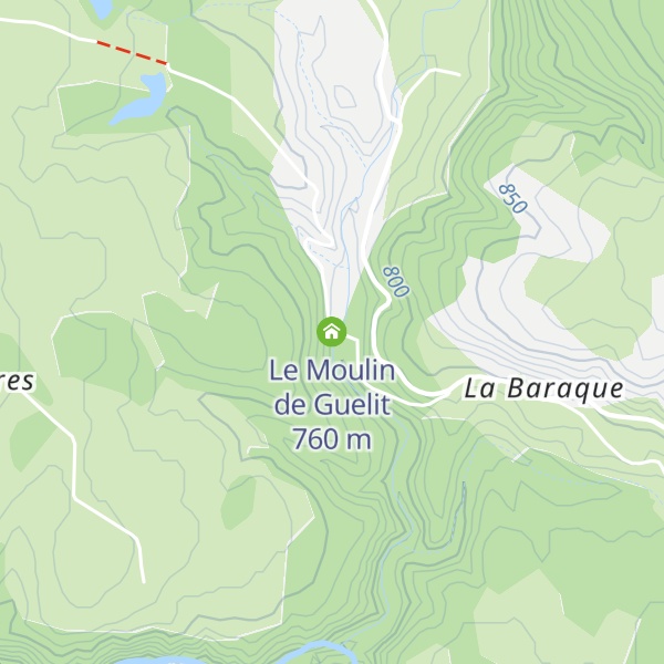 Map of Le Moulin de Guelit