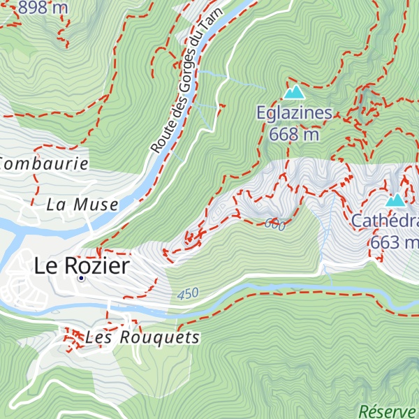 Map of Rocher de Capluc