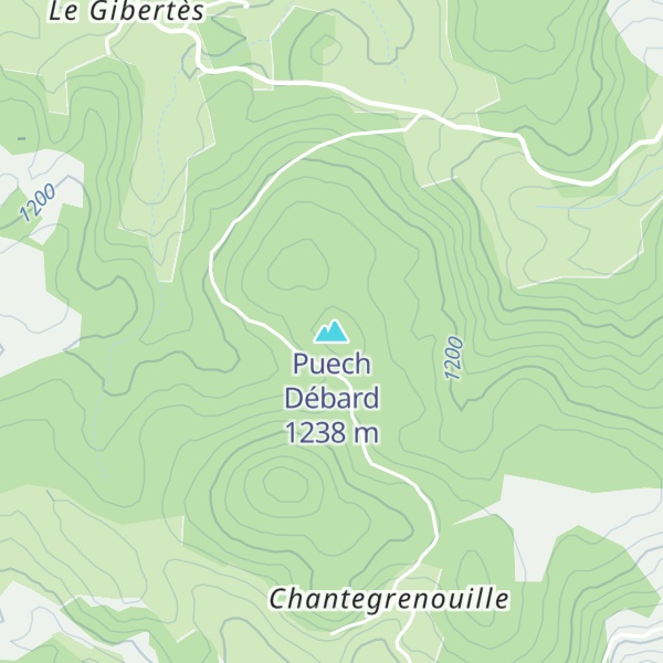 Map of Puech Débard