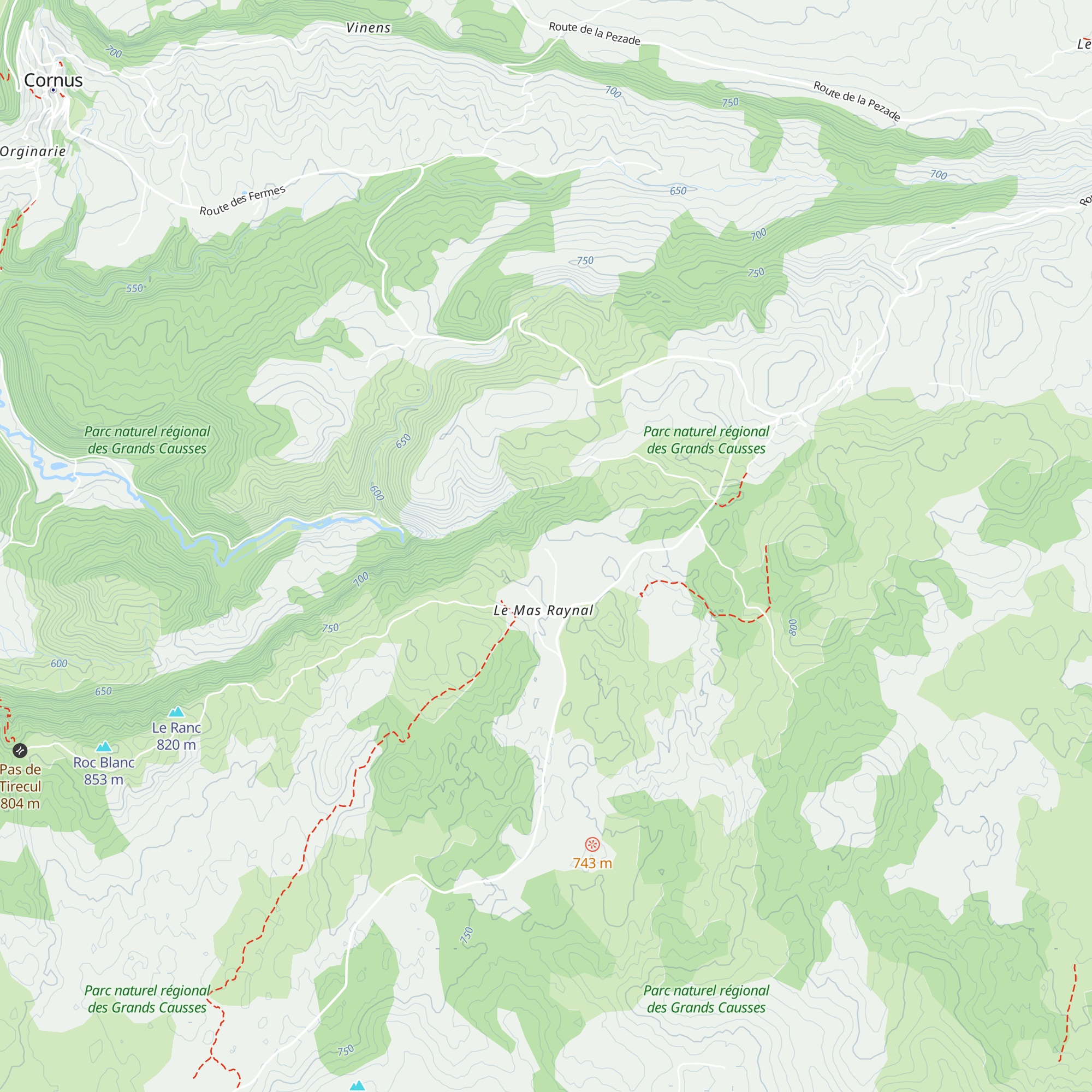 Cabanes map