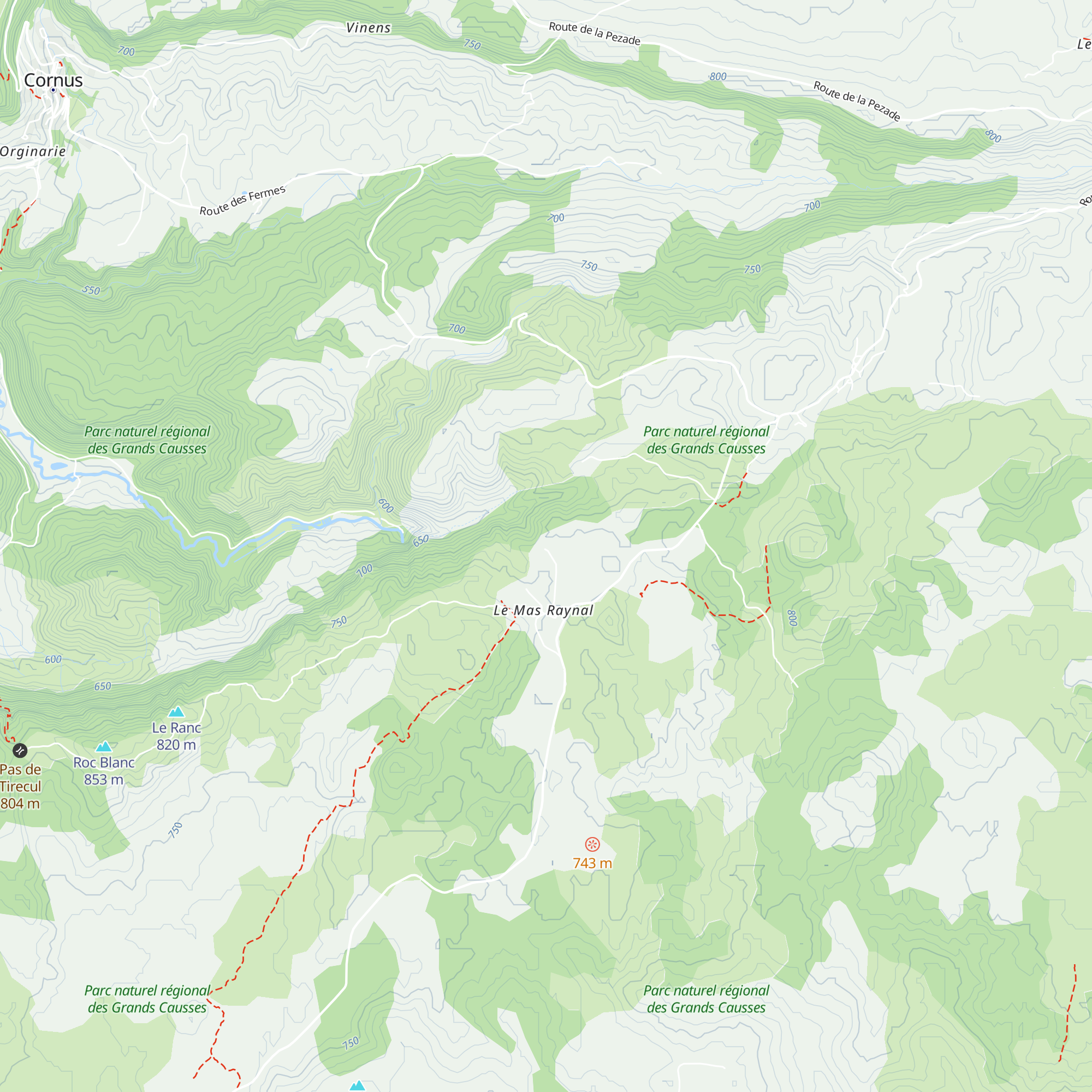Cabanes map